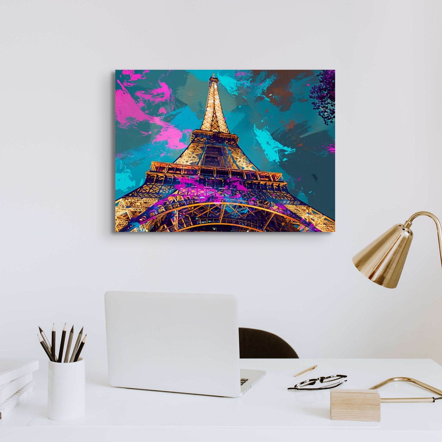 Eiffel Tower pop art